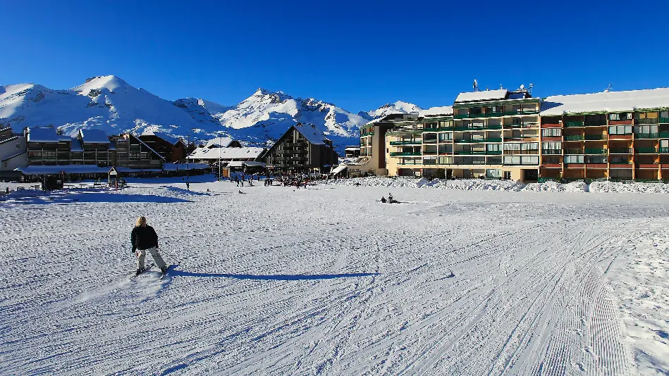 Le front de neige de La Joue du Loup, Dévoluy, Hautes-Alpes