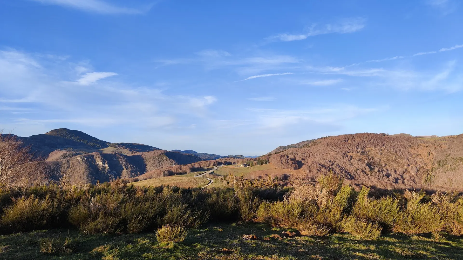 Vue sur le col du Chioula