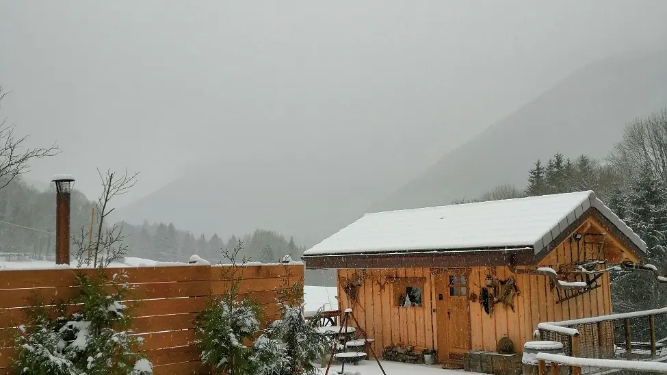 chalet trappeur hiver