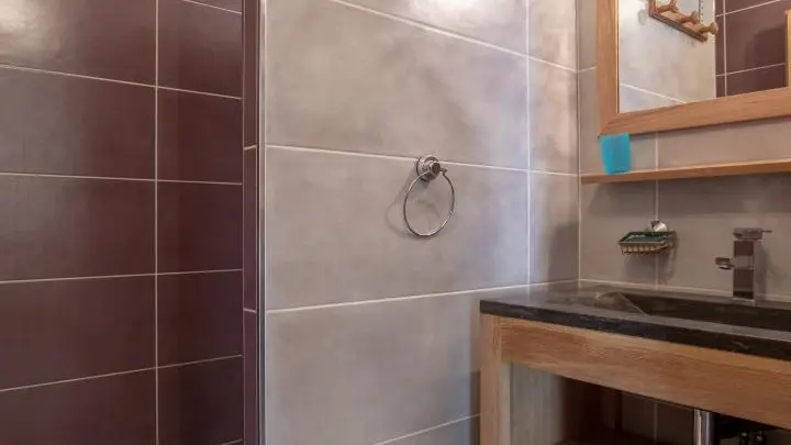 Salle d'eau au niveau inférieur.