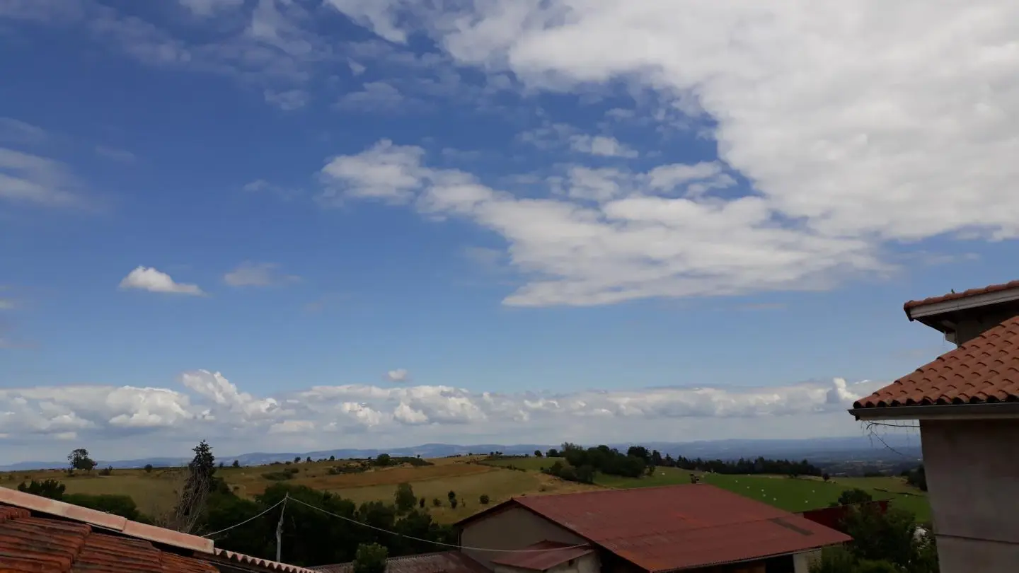 Vue depuis le balcon du gîte