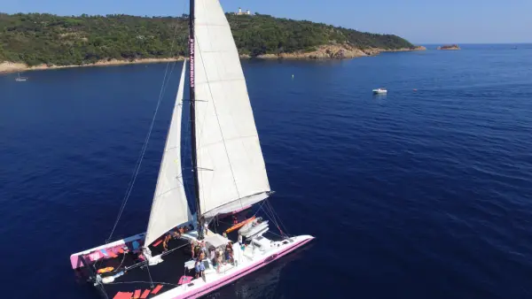 Catamaran day to Taillat Cape from Cavalaire