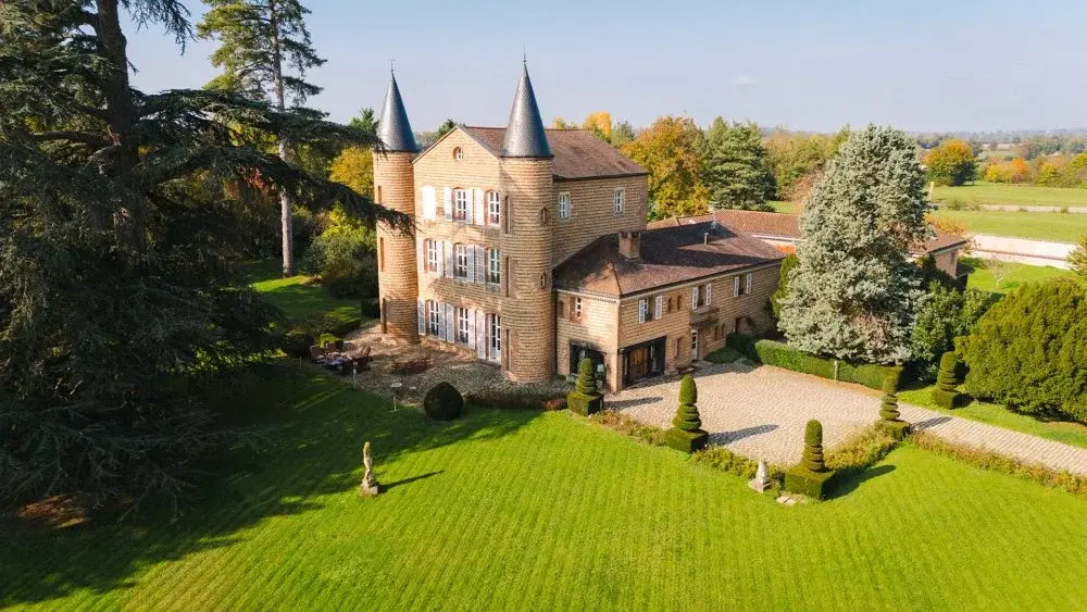 Vue aérienne de la propriété