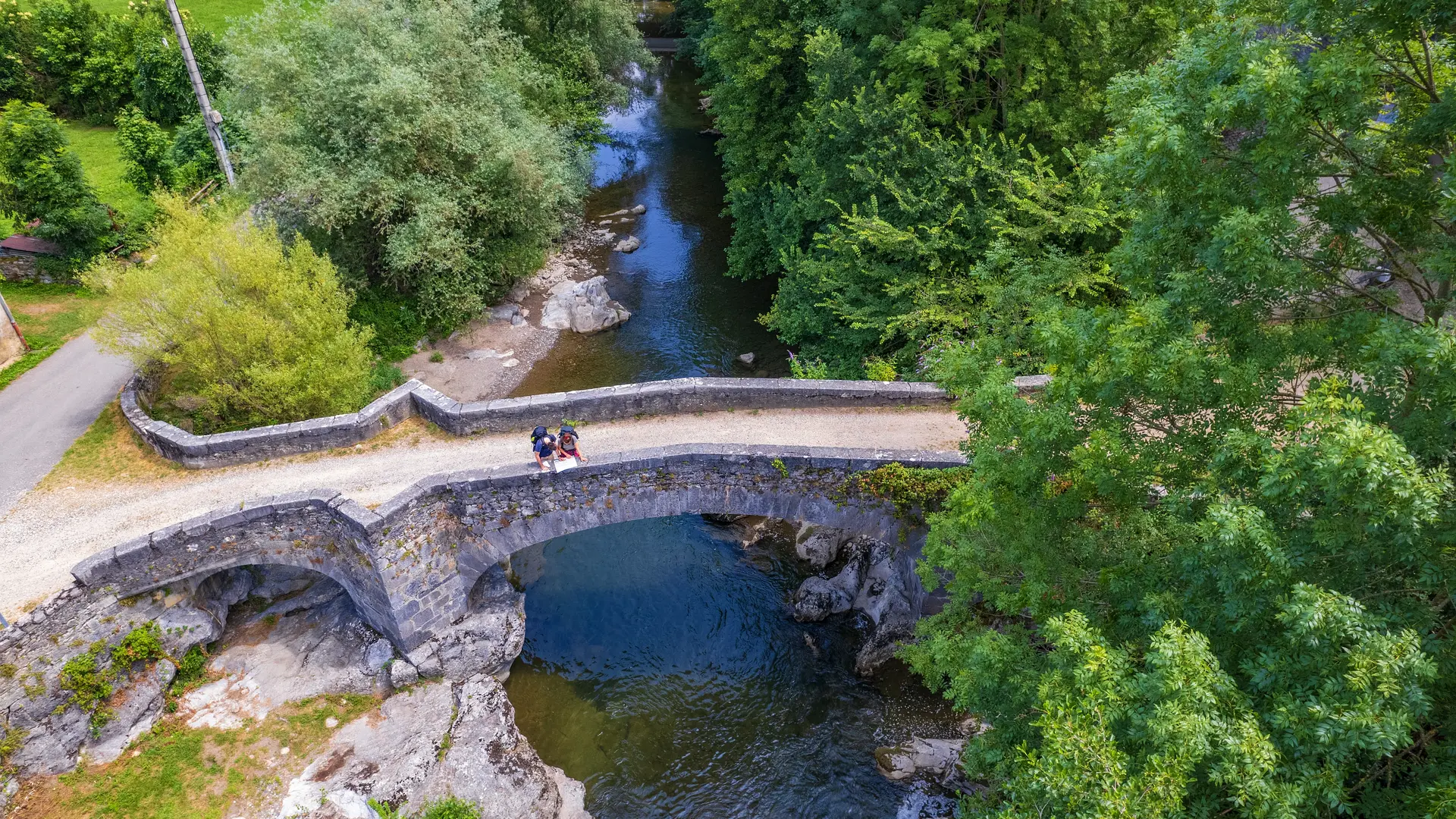 Pont d'Aubert sur la commune de Moulis