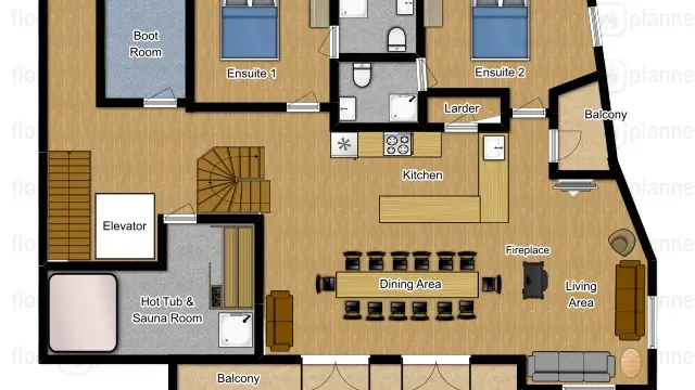 Plan du 1er étage