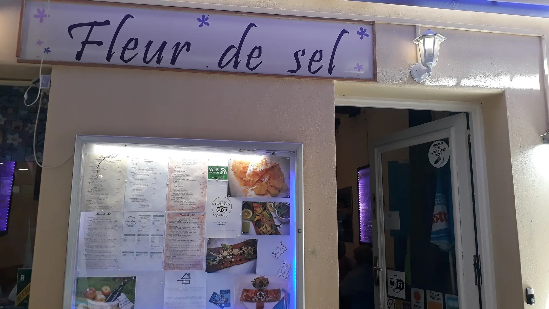 Entrée du restaurant Fleur de Sel