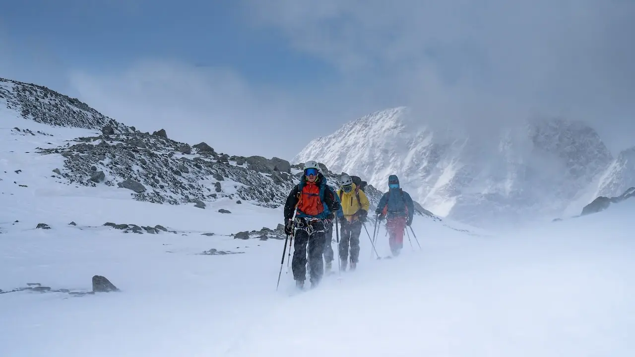 Ski de rando en groupe