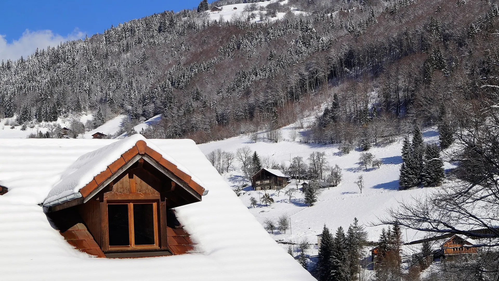 Chalet enneigé - Le Galetas de la Tournette - Les Clefs, Haute-Savoie