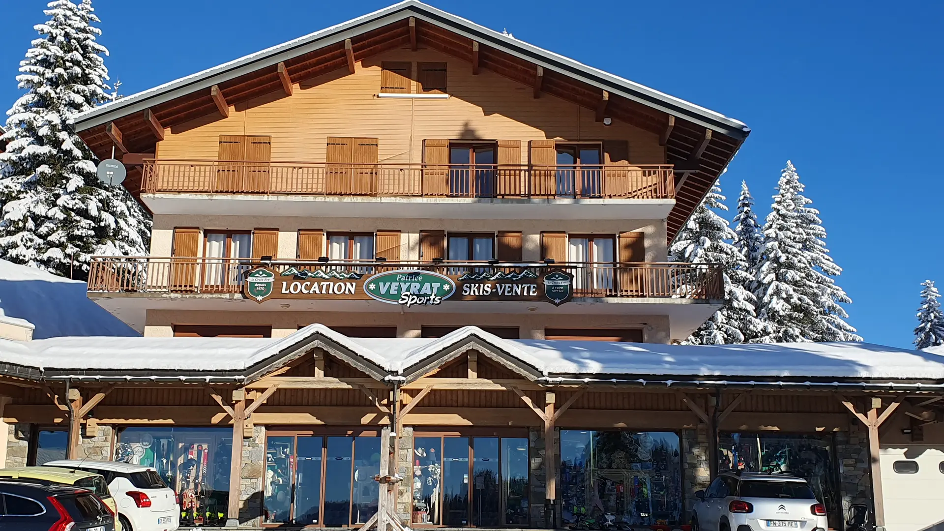 Magasin Veyrat Sports en hiver