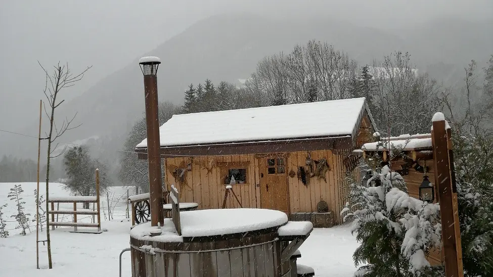 chalet trappeur hiver
