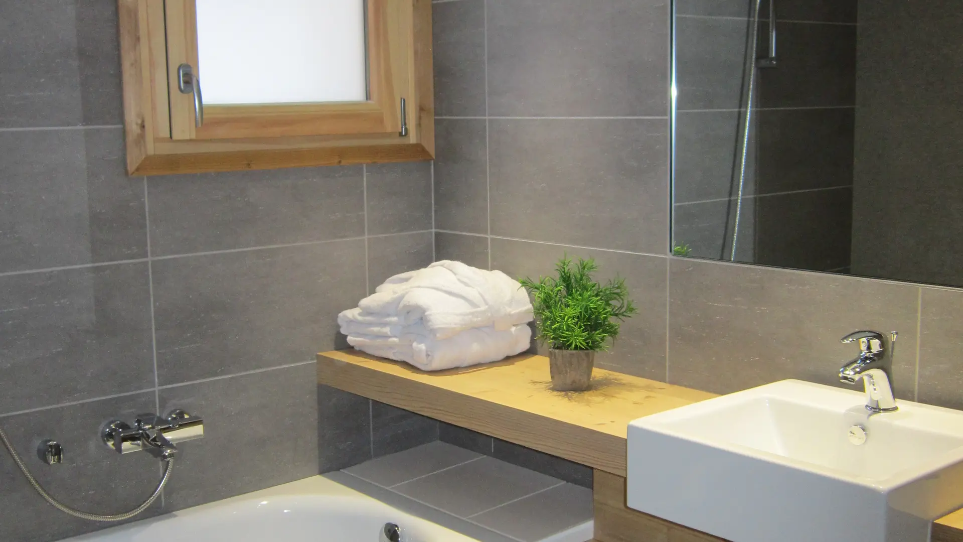 Vue sur la salle de bain