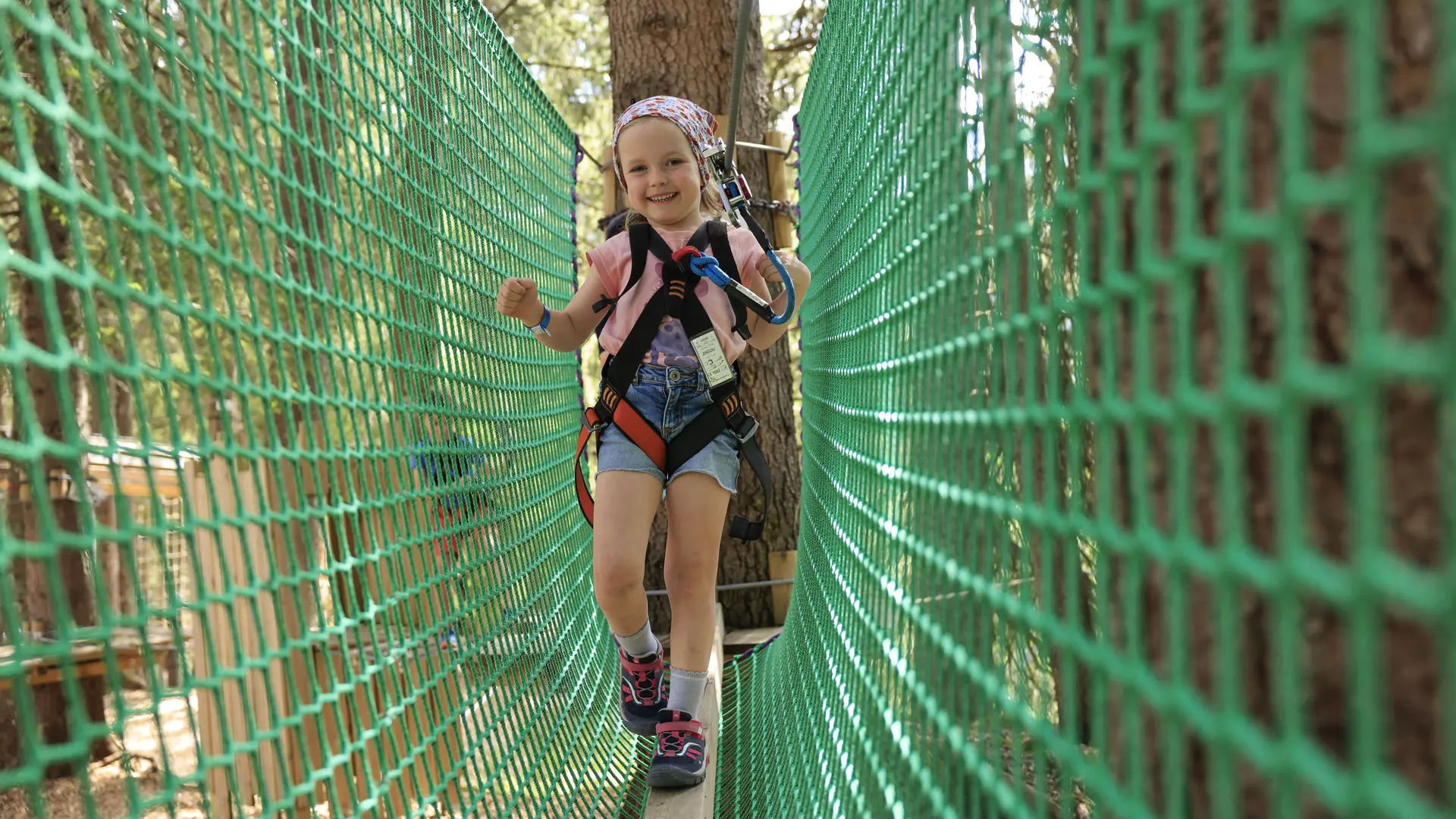 Parcours filet de l'accro-kids