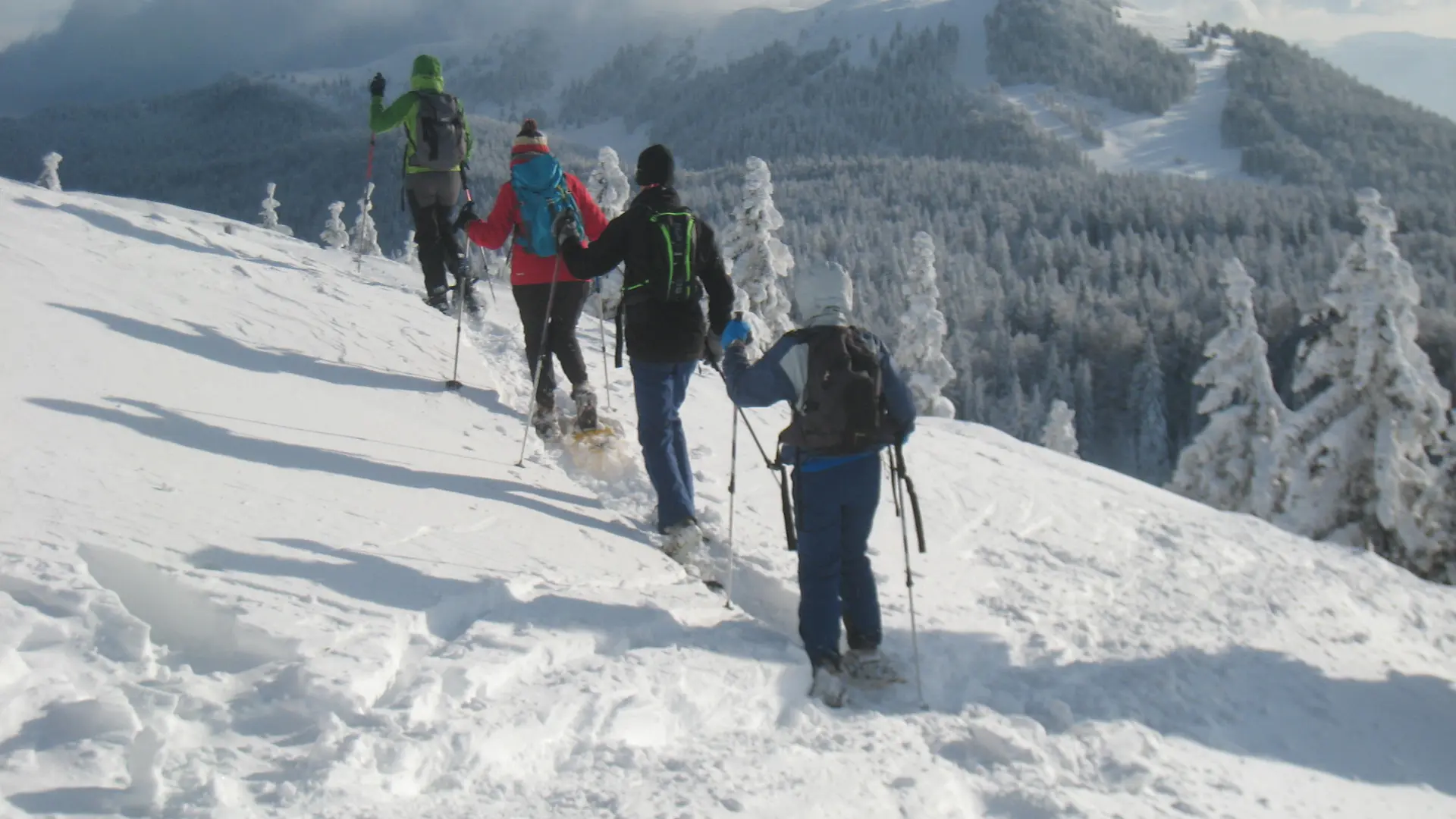 Randonnée raquettes chalet de la Poutouille