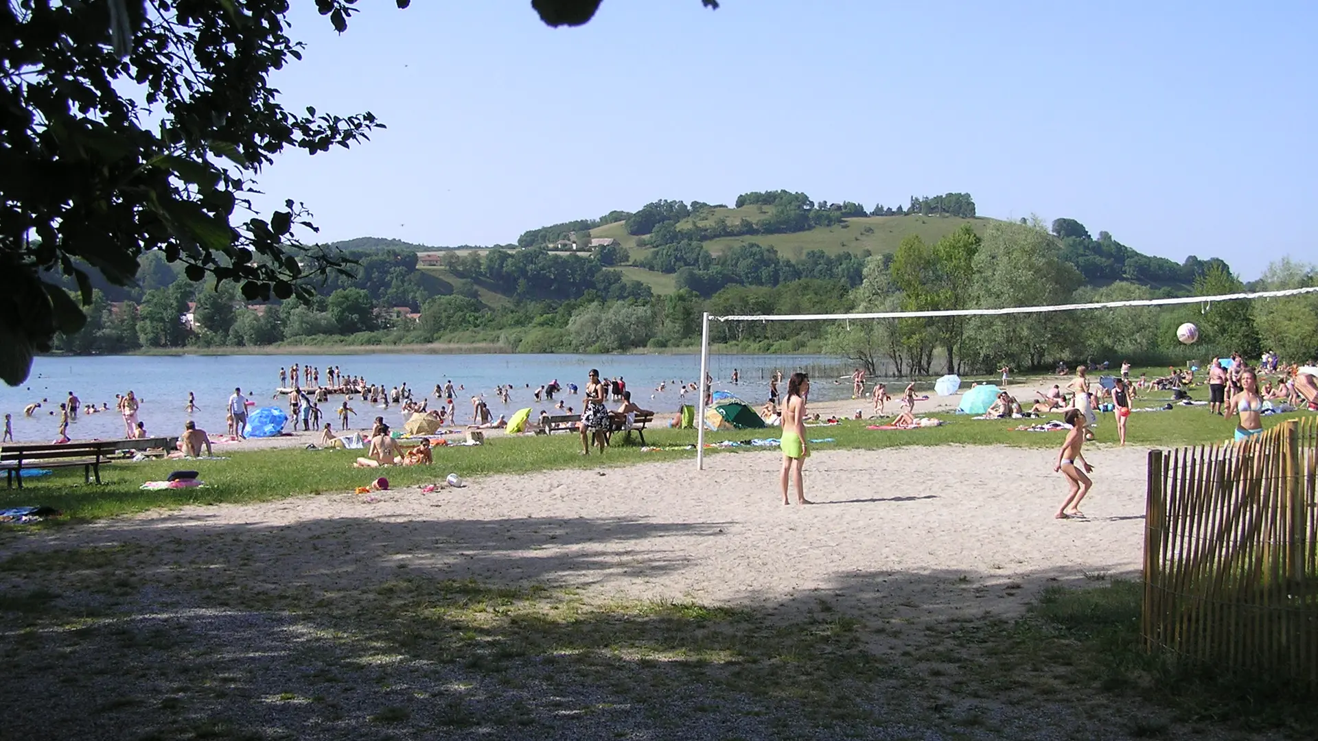 plage du camping terrain de volley