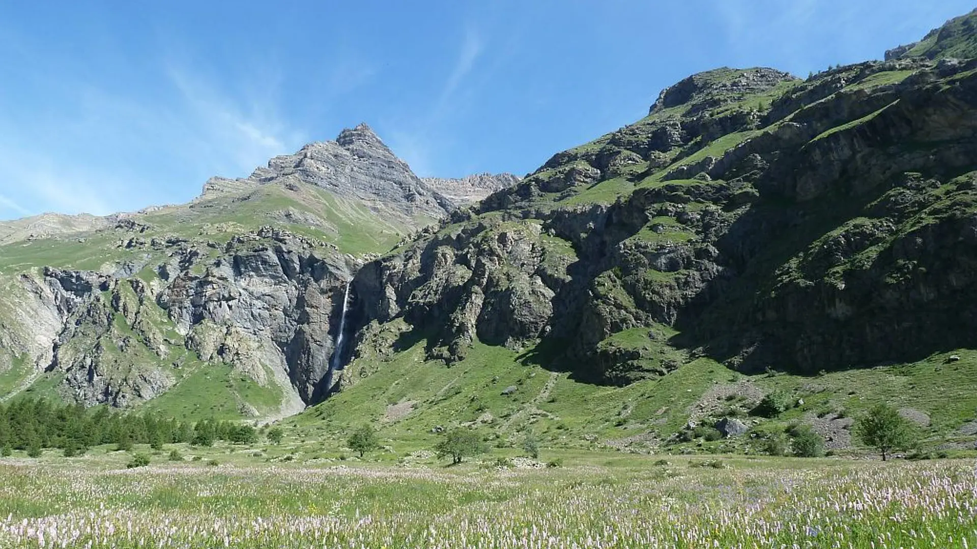 Près Baridon sur l'itinéraire du col de Freissinières