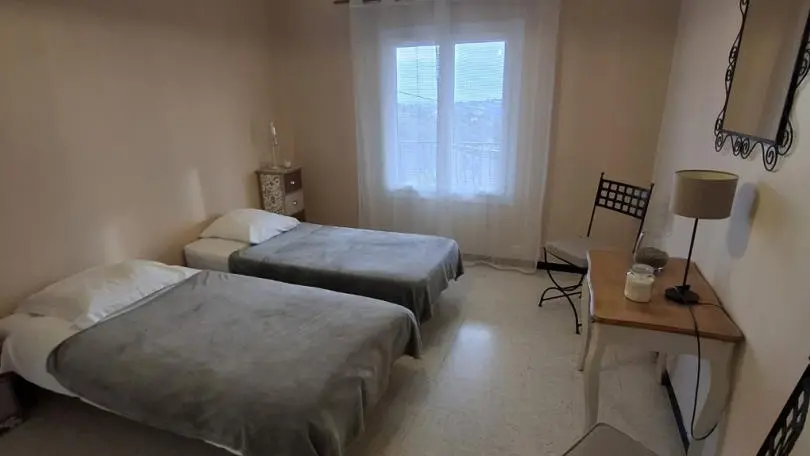 Gîte Le Dionel-Chambre 3 / Lits jumeaux-Colomars-Gîtes de France des Alpes-Maritimes