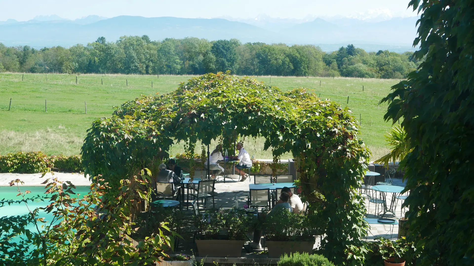 Pergola sur la terrasse
