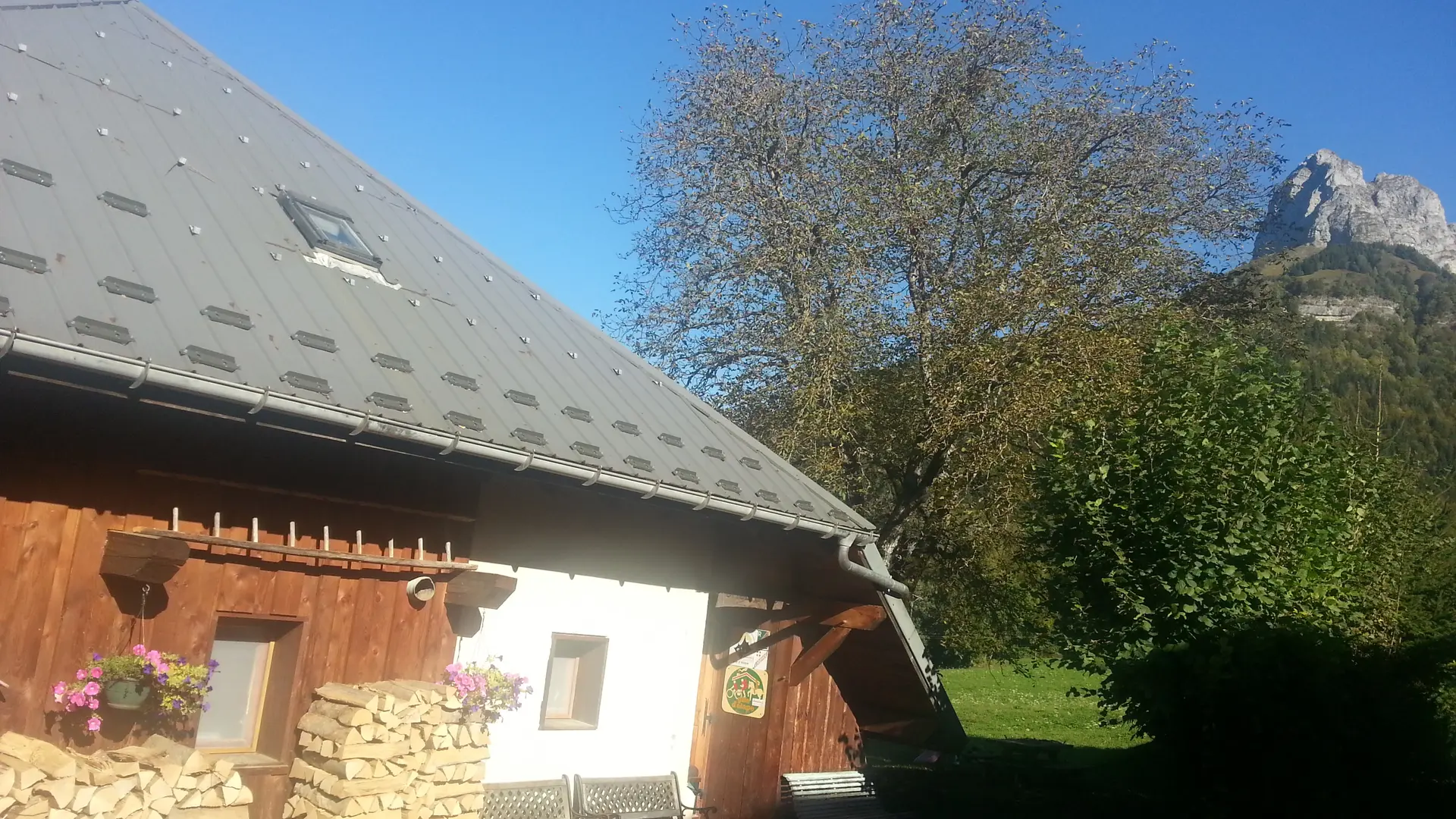 Vue sur le gîte