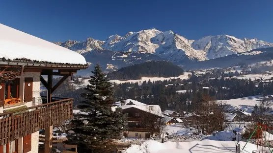 vue Mont-Blanc hiver