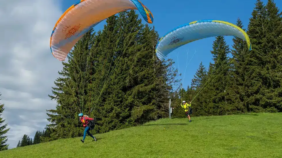 Photo Stage Parapente deux voiles