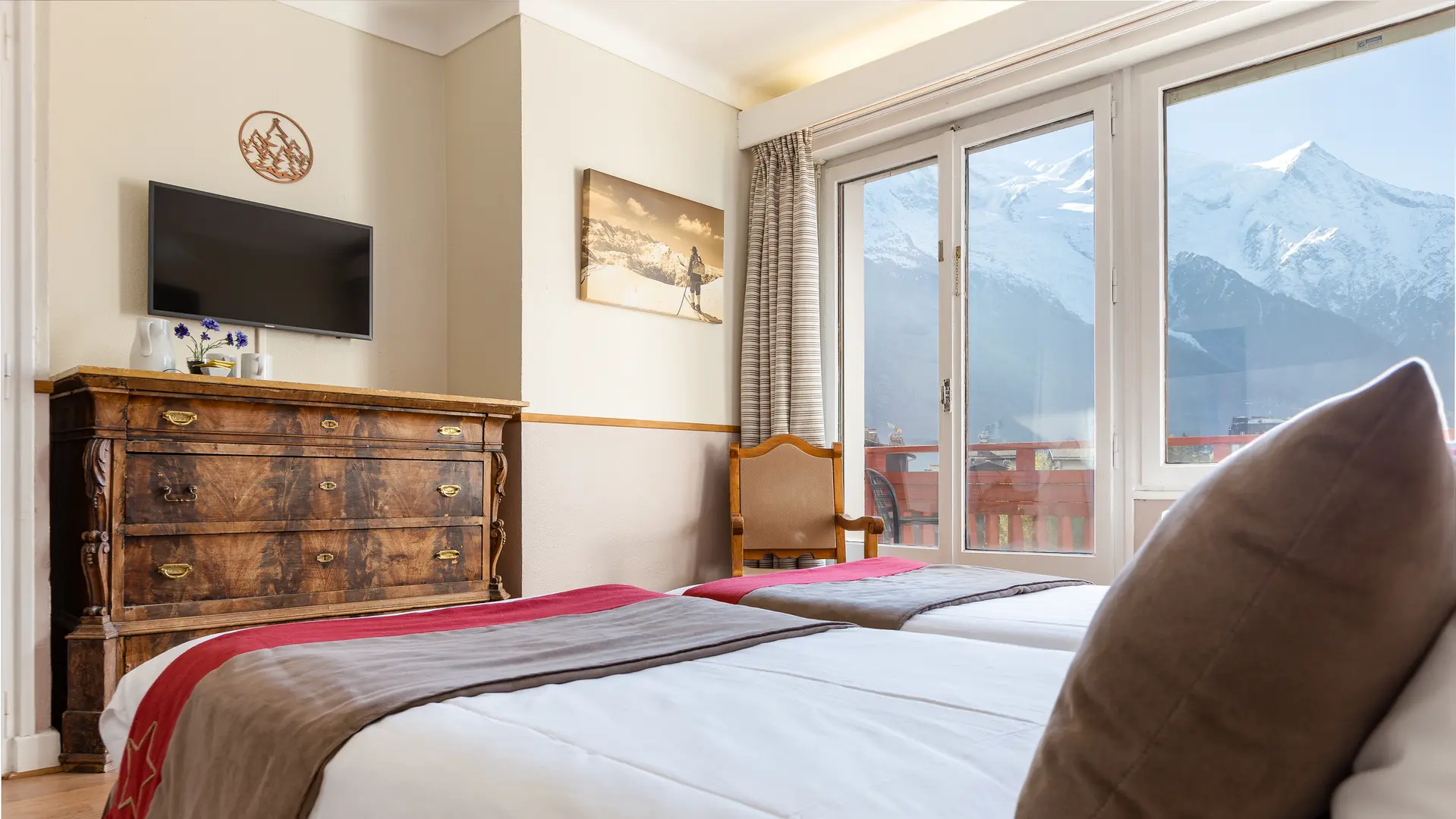 Chambre Supérieure Vue Mont-Blanc Double ou Twin