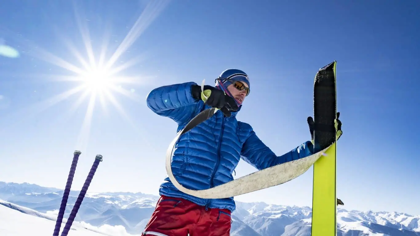 Ski de rando sous le soleil