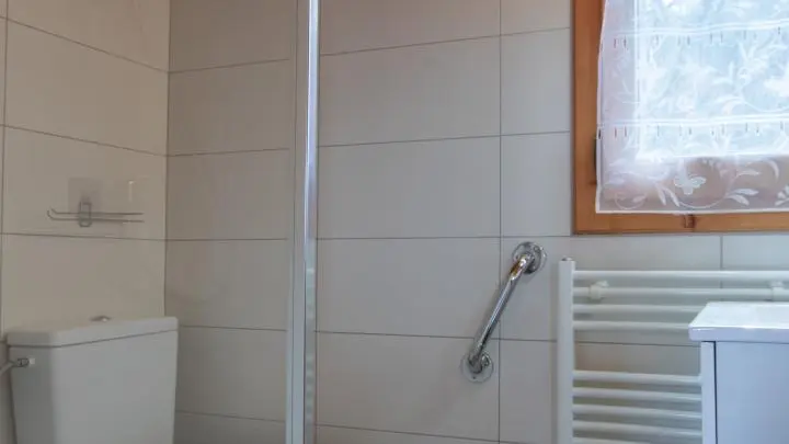 Salle d'eau au niveau de la pièce de vie.