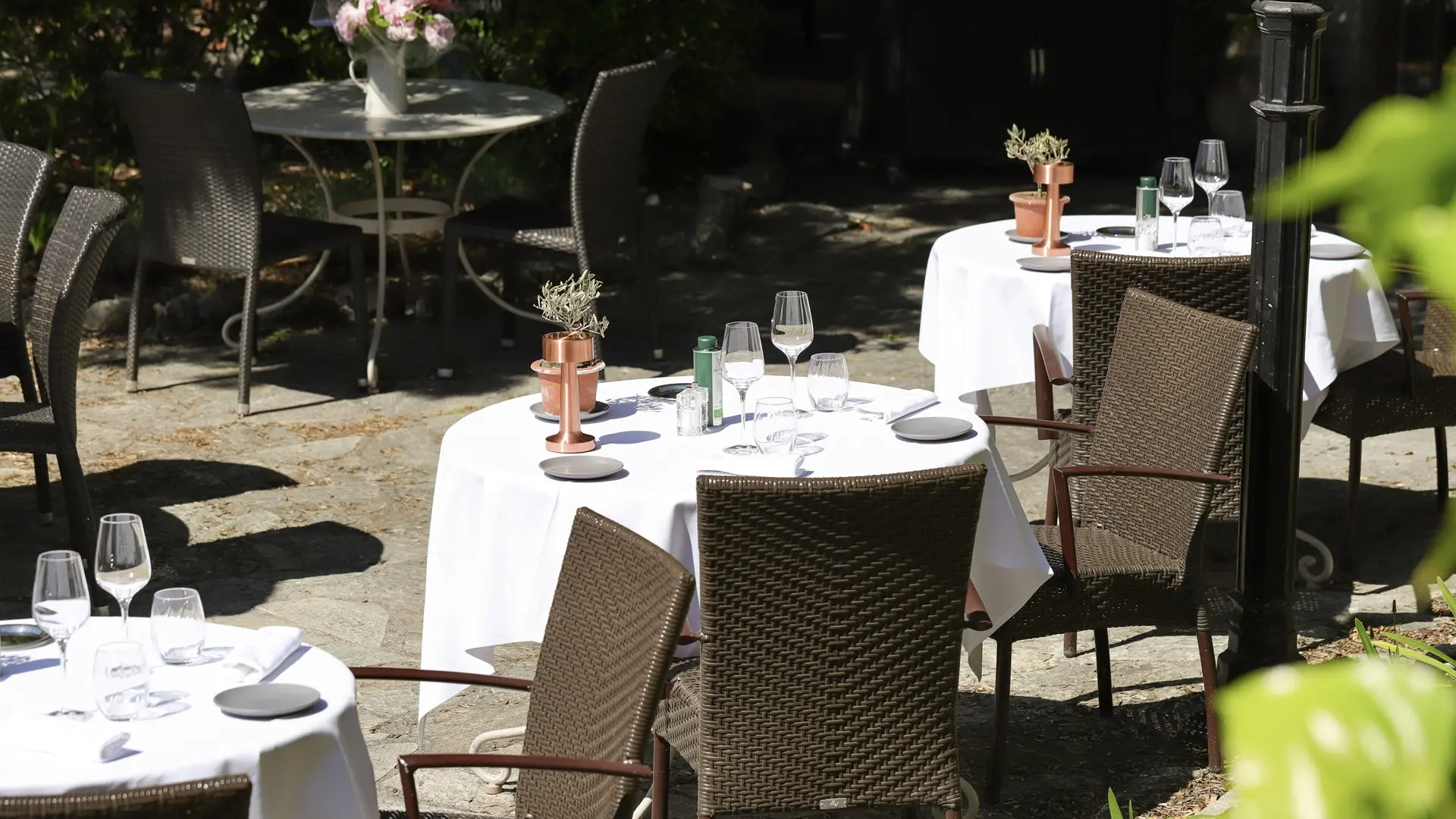 Tables déjeuner hôtel de Mougins