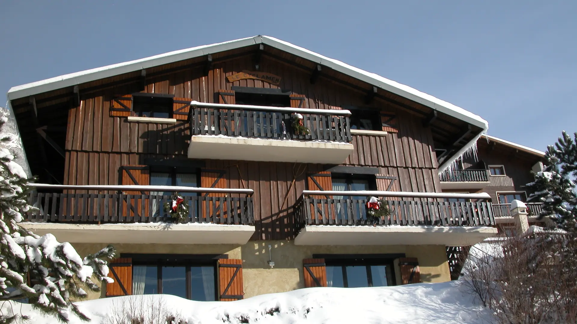 Vue Hiver du Chalet