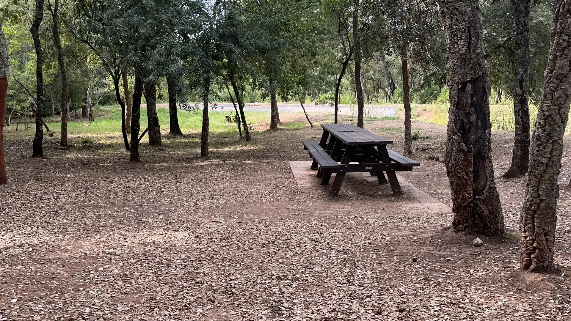 Aire de pique-nique de l'arboretum situé à Pierrefeu du Var