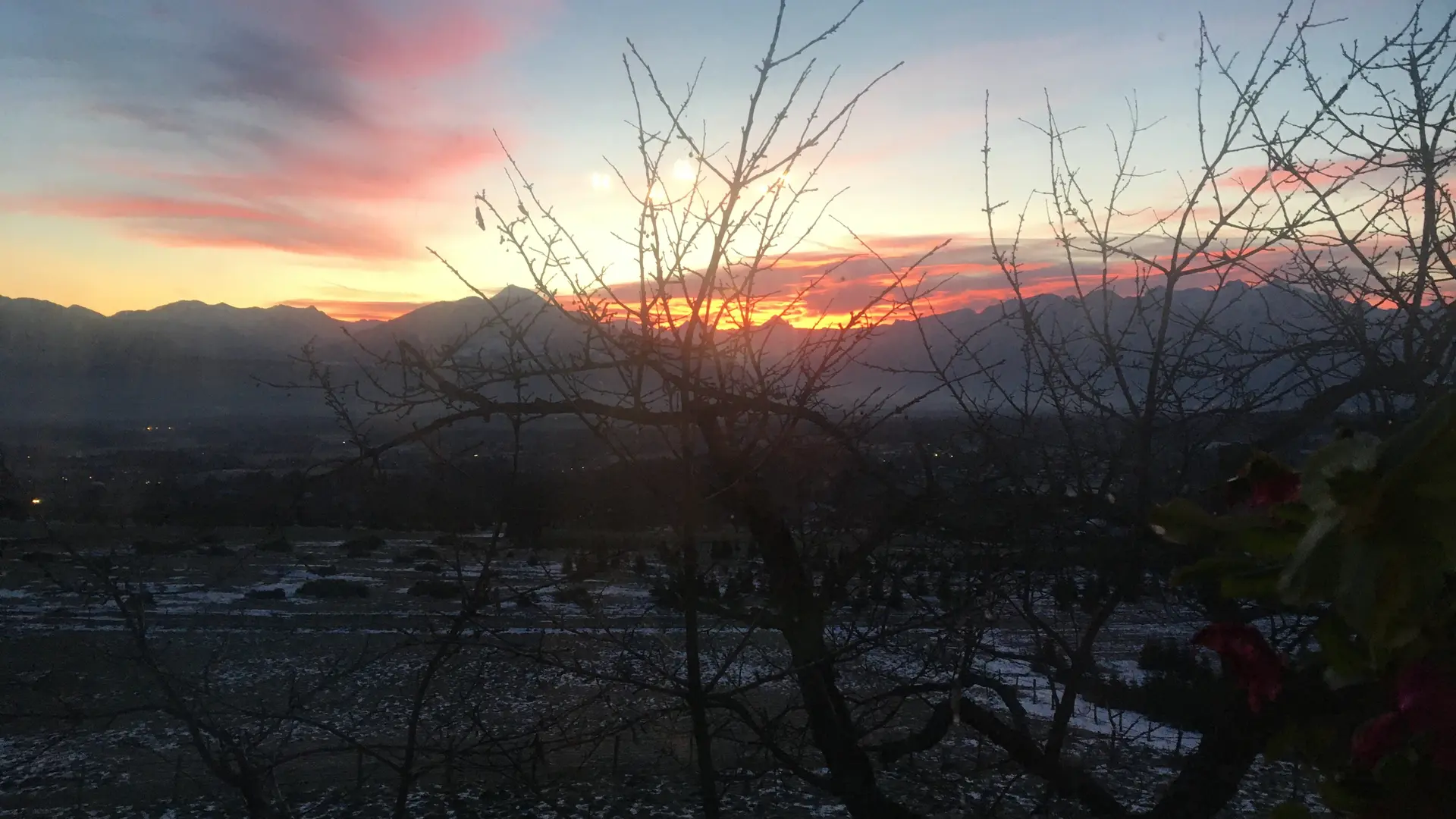 Vue depuis l'hébergement