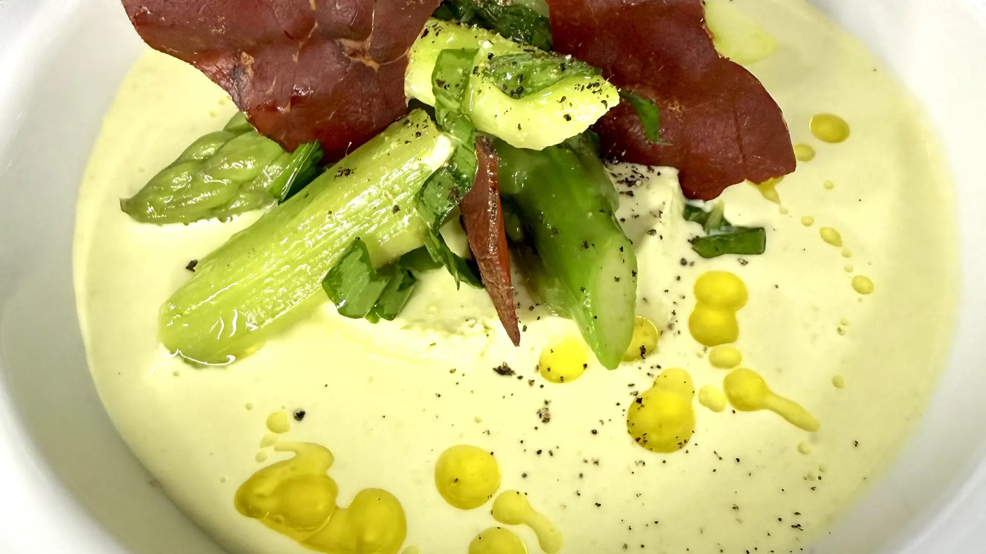 Panna cotta d'asperges