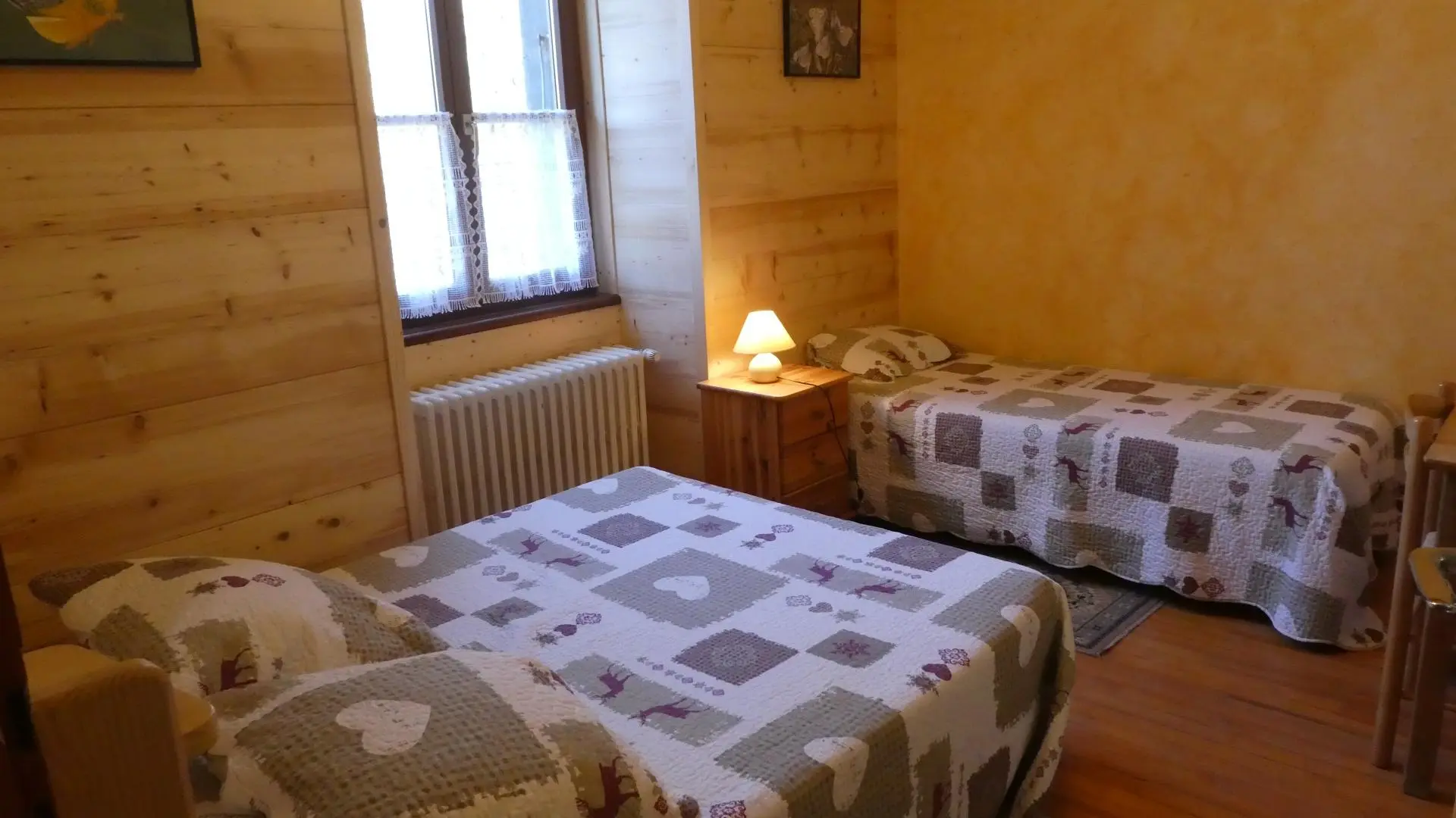 La chambre à deux lits.