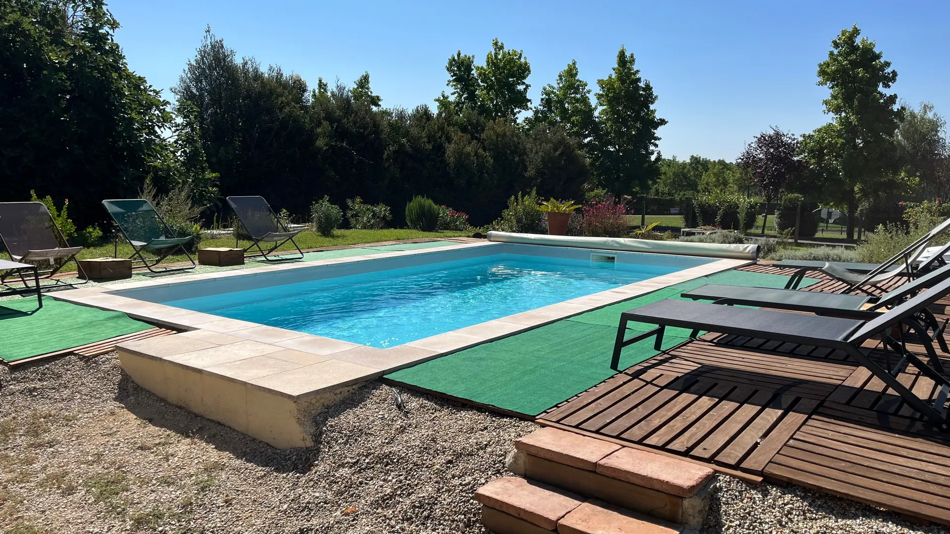 Piscine vue accessibilité