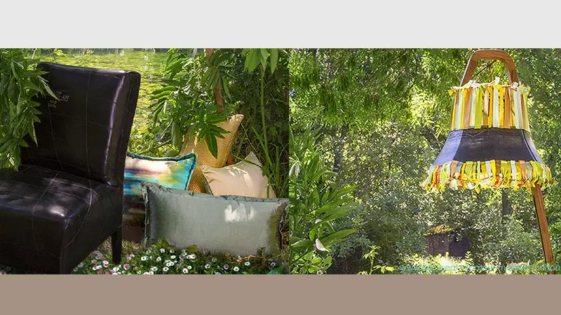 Bijouseat_L'Isle-sur-la-Sorgue coussins extérieurs et abat jour