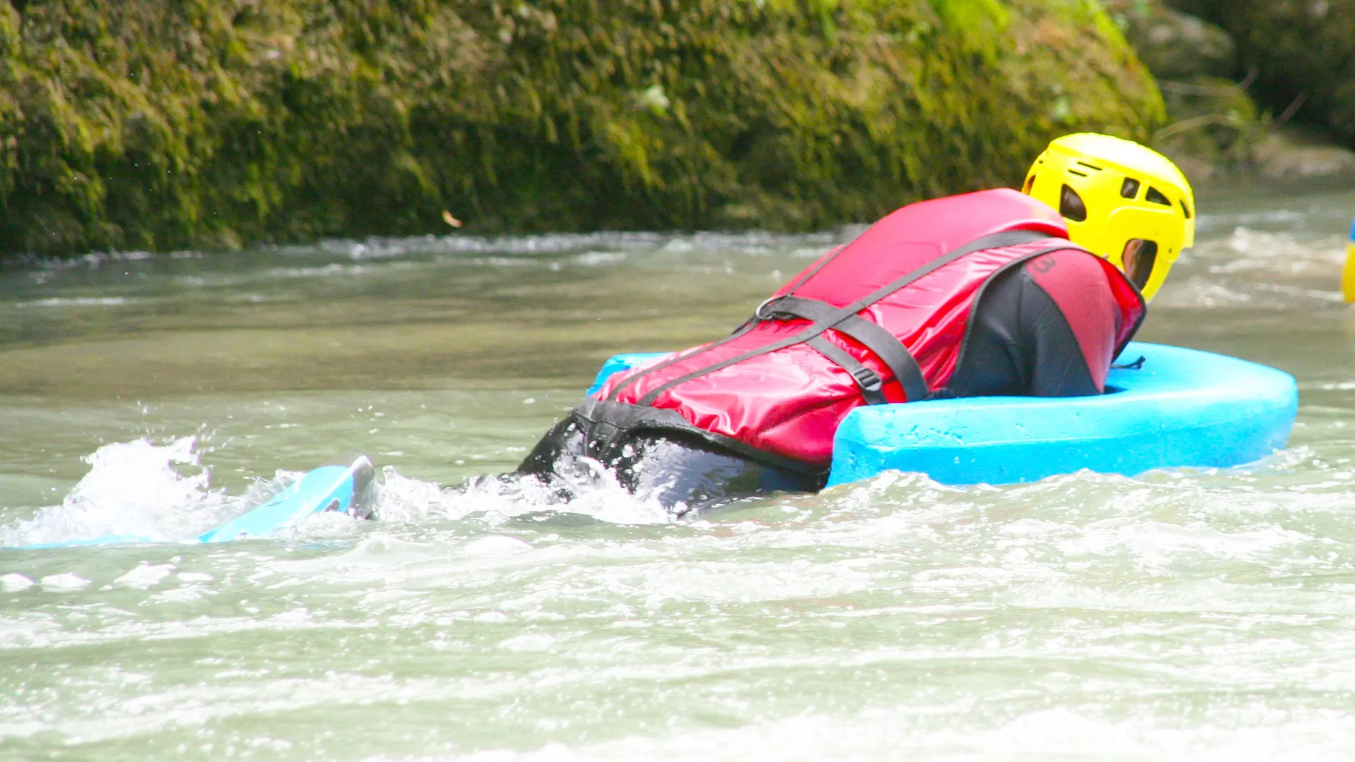 Hydrospeed sur l'Arve à Passy