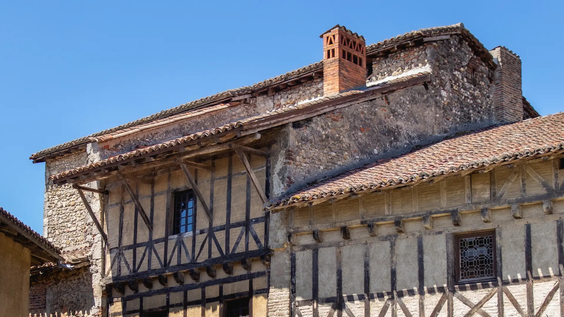 Maison à colombages à Pérouges