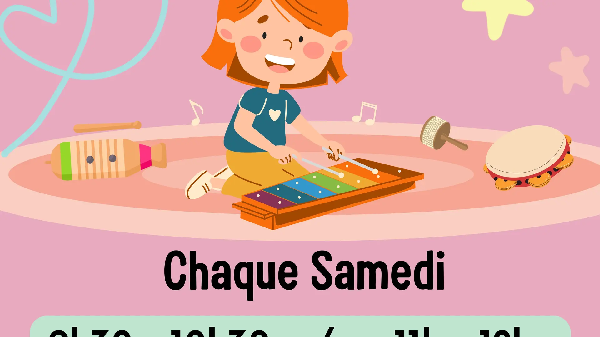 Affiche de l'atelier d'éveil musical