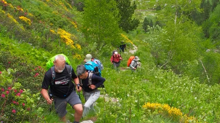 la montée en rando