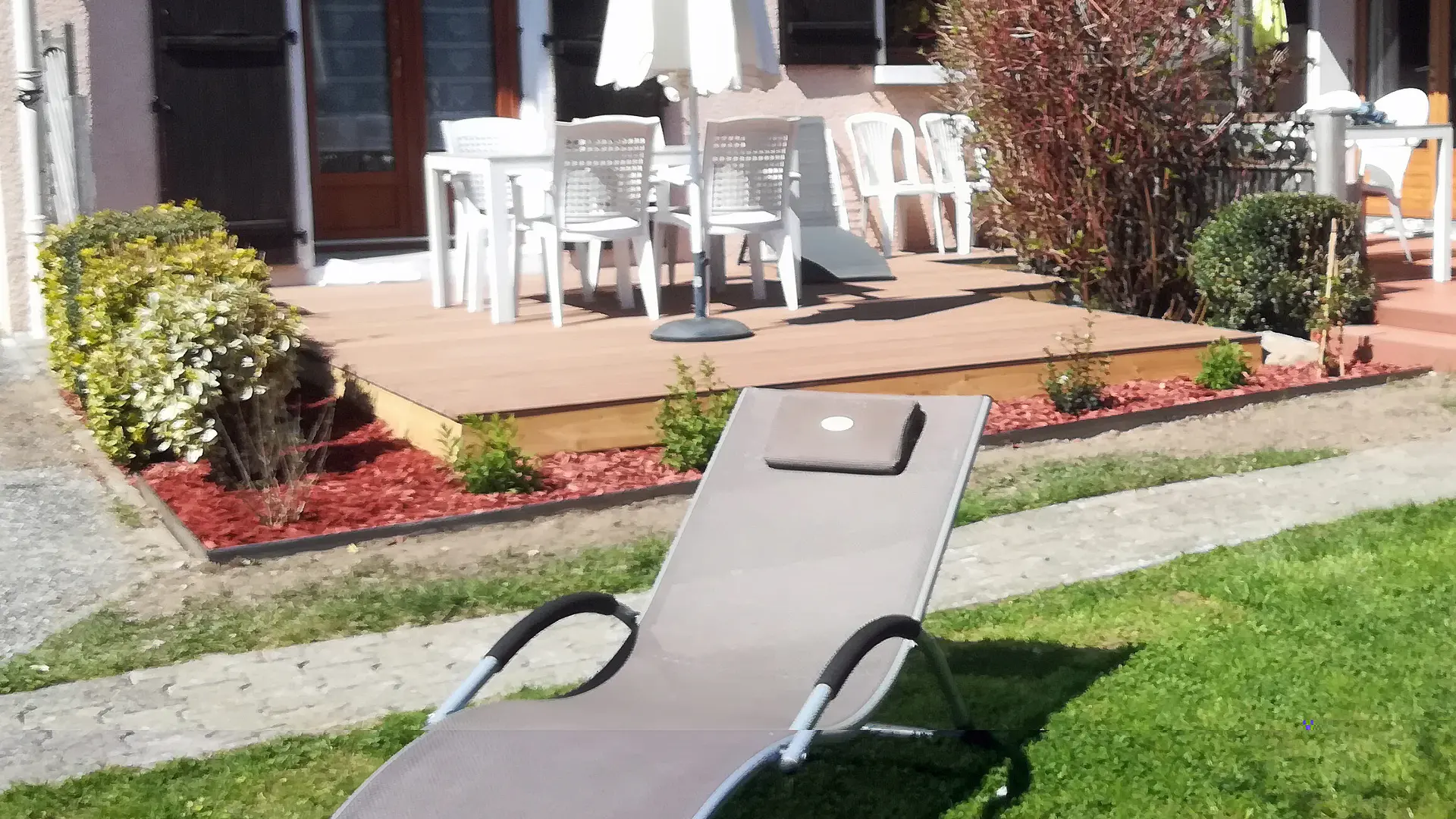 Jadin, terrasse - Gîte Marmotte - Thônes, Haute-Savoie