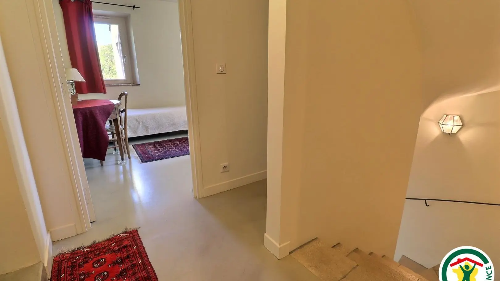 Pallier des chambres DRÔME ET ALSACE ainsi que l'accès à la salle d'activités