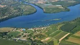 Confluence du Tarn et de la Garonne vue de haut