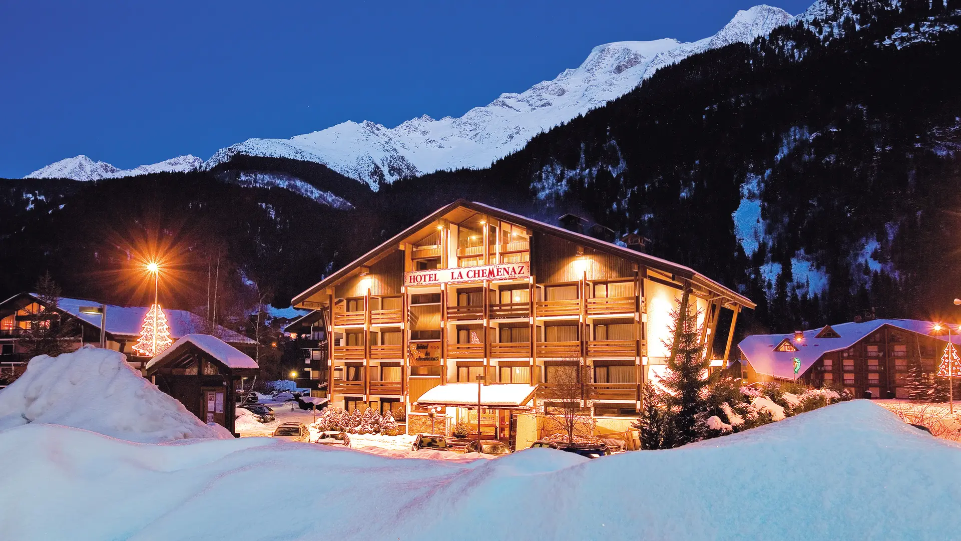 Chalet-Hotel La Chemenaz en hiver