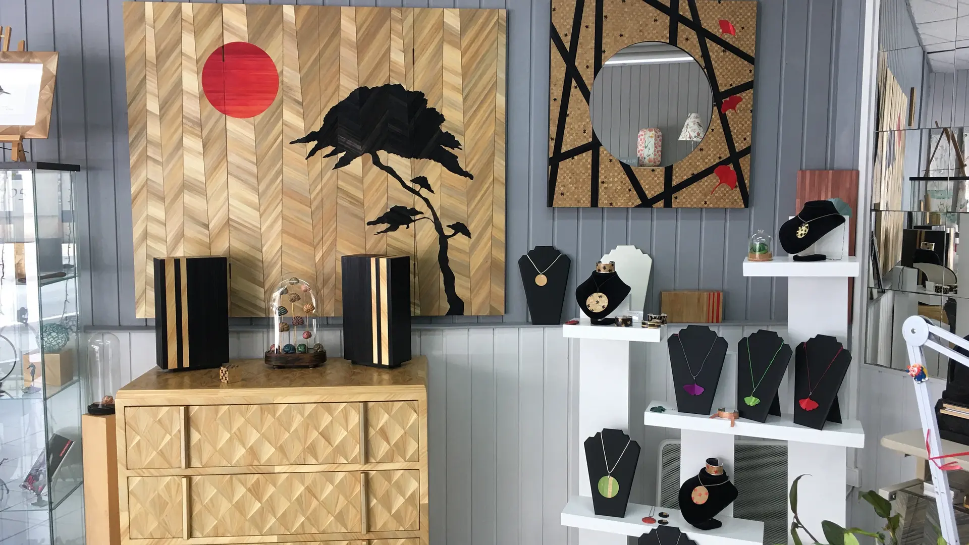 Boutique Domi marqueterie de paille