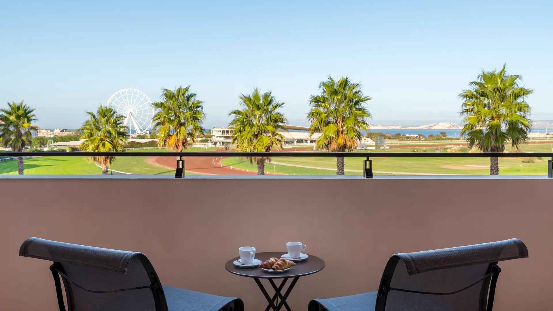 Vue de la chambre  Hôtel Villa M