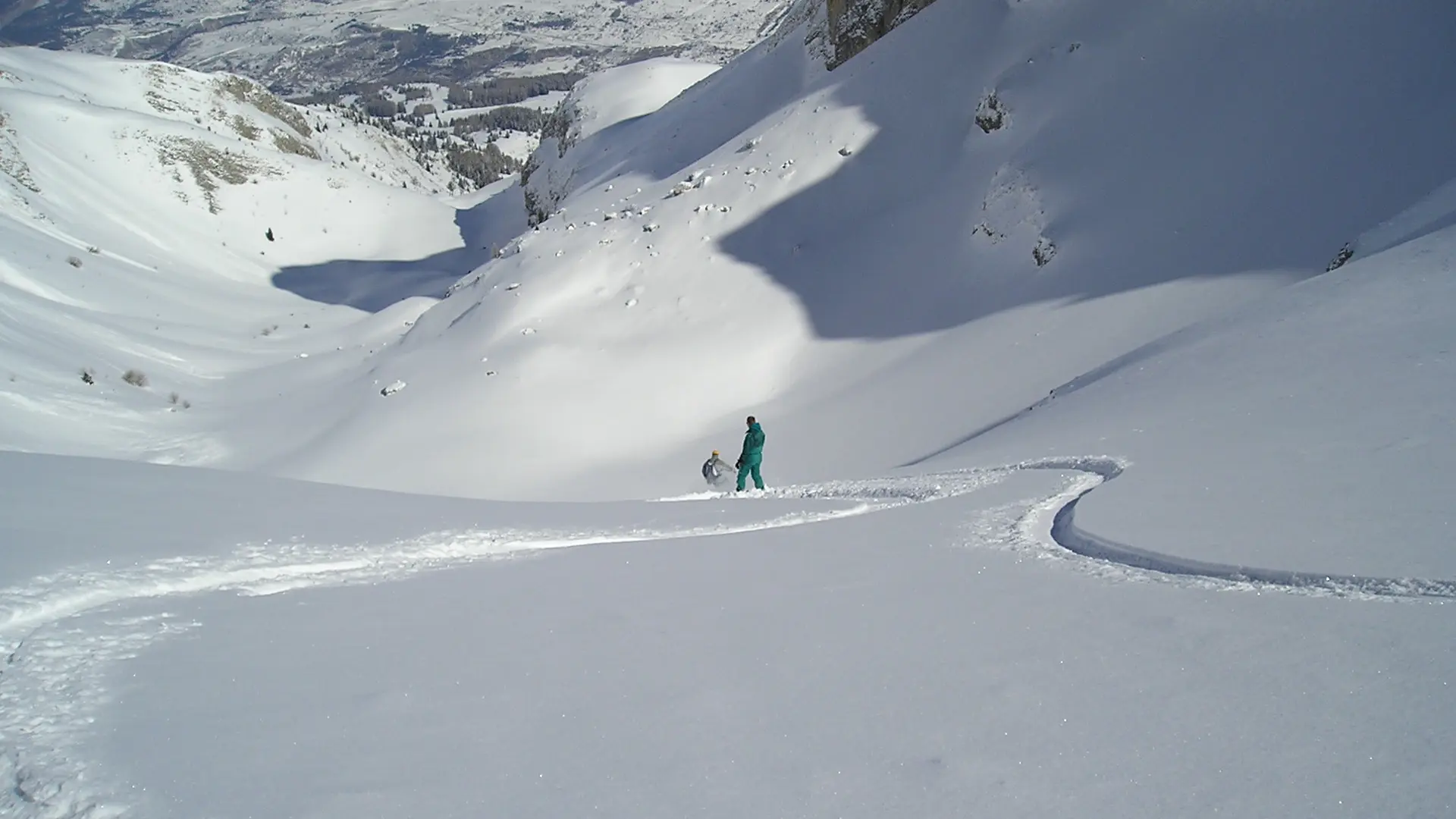 Ski hors pistes avec Eric Fossard, Bleu Montagne.