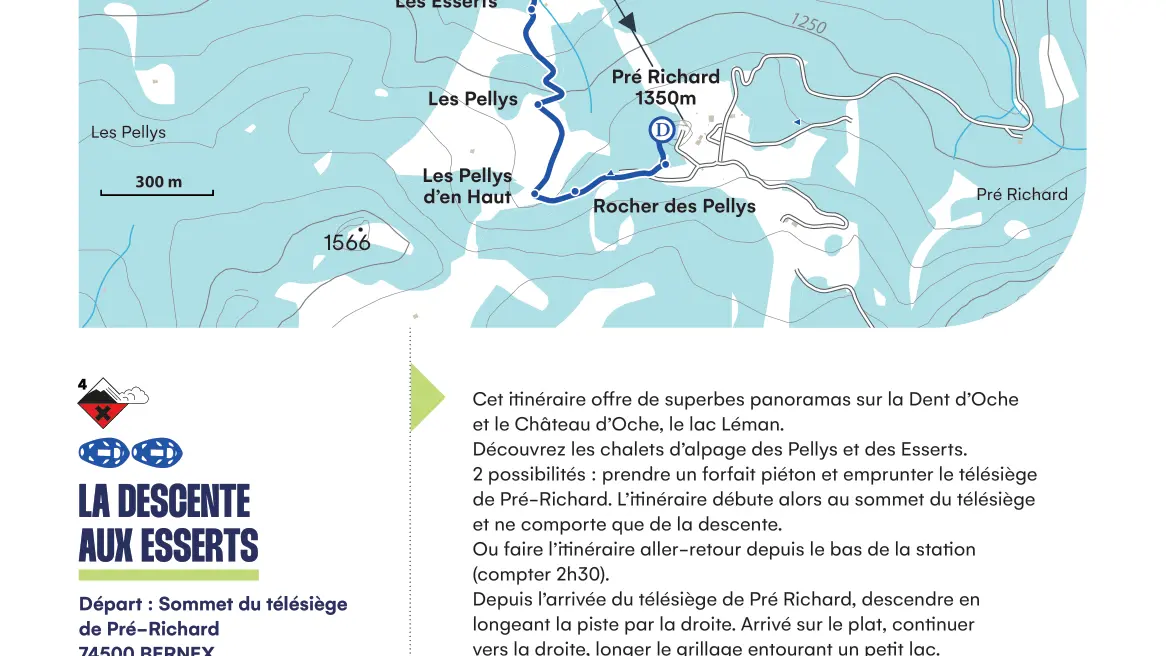 Fiche descriptive La descente aux Esserts