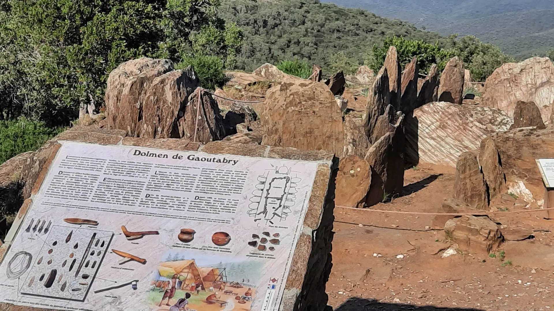 Der Dolmen von Gaoutabry zum Entdecken