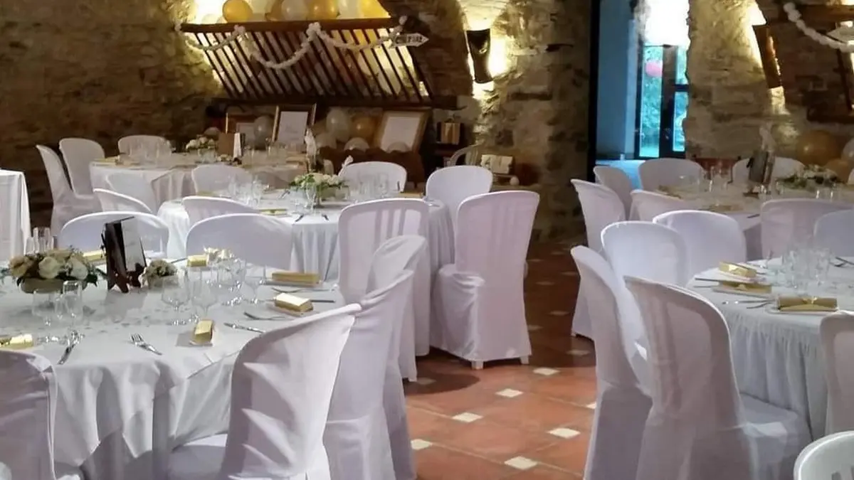 Salle mise en scène mariage