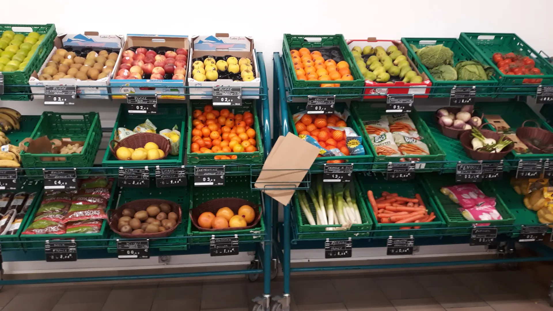 Les fruits et légumes